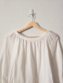 Madewell White Gauzy Top (XS/S)