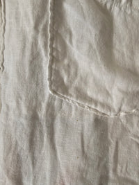 Zara White Linen Button Up (M)