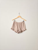 Neutral Gauze Ruffle Shorts (S)