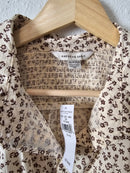 NEW Brown Floral Button Up Top (XS)