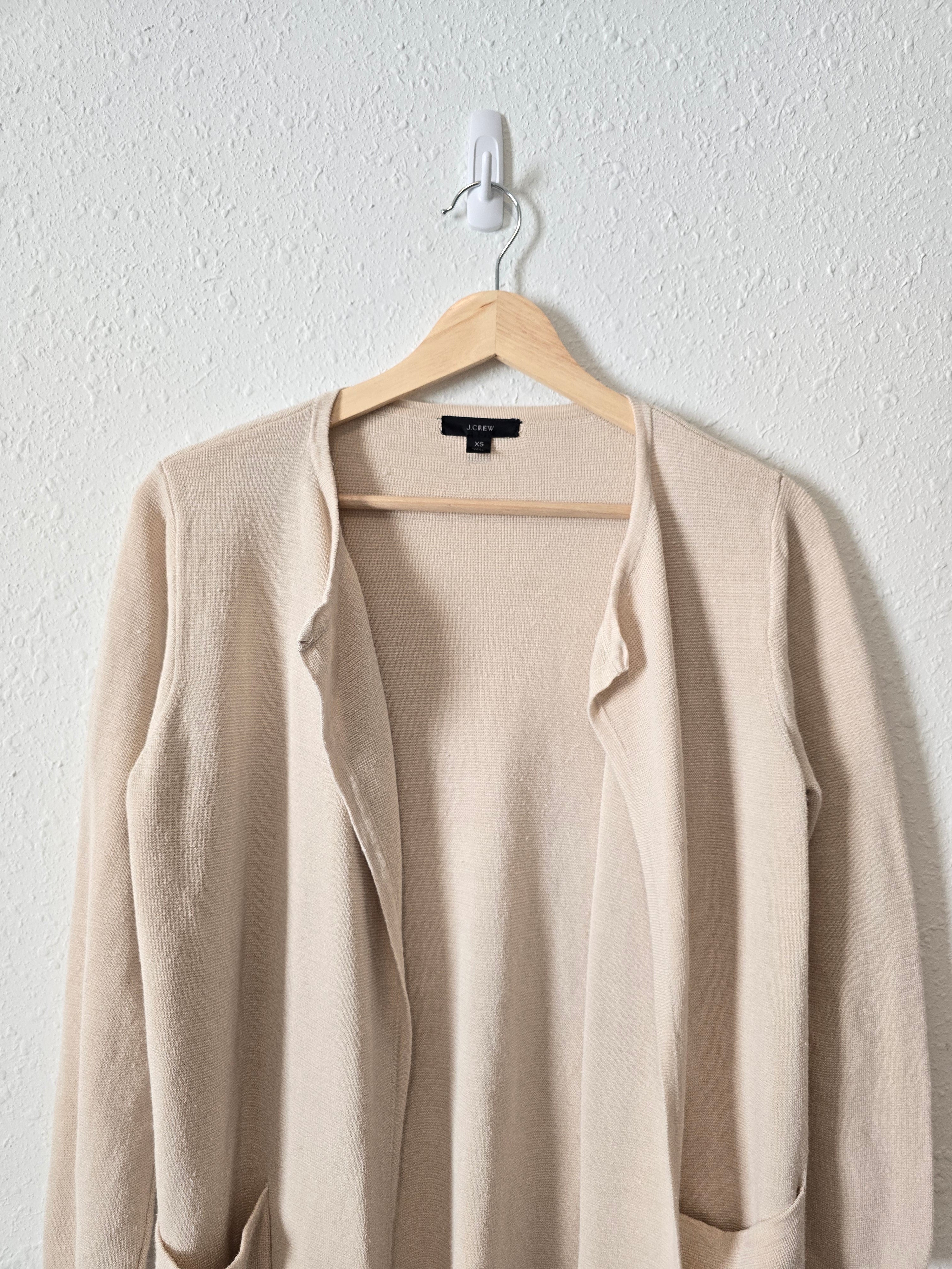 J.Crew Linen Sweater Blazer (XS)