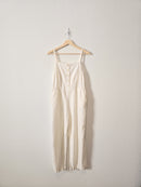 Linen Straight Leg Jumpsuit (S)