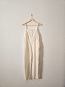 Linen Straight Leg Jumpsuit (S)