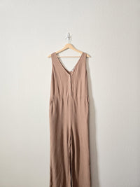 NEW Relaxed Mocha Jumpsuit (M)