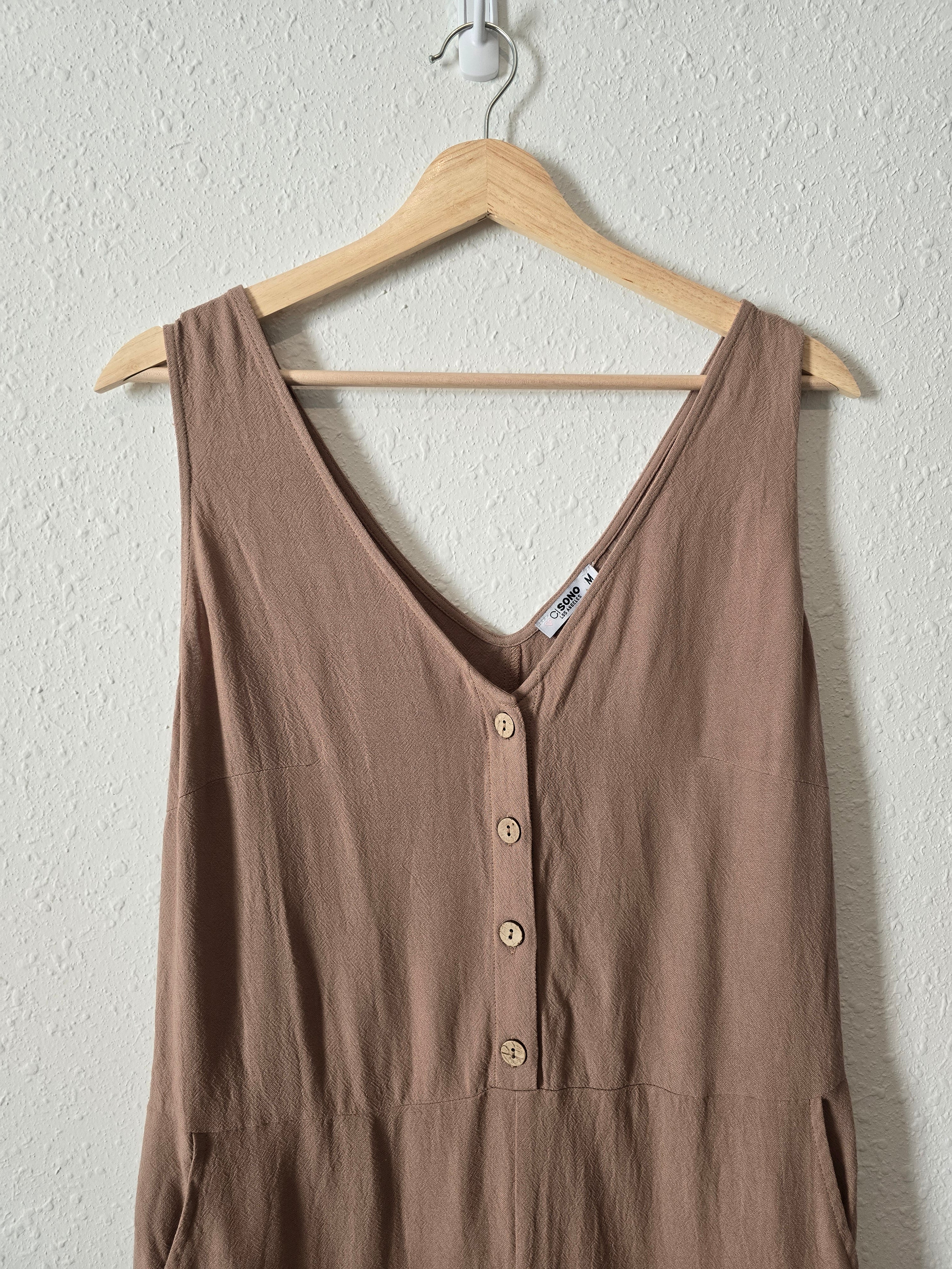 NEW Relaxed Mocha Jumpsuit (M)