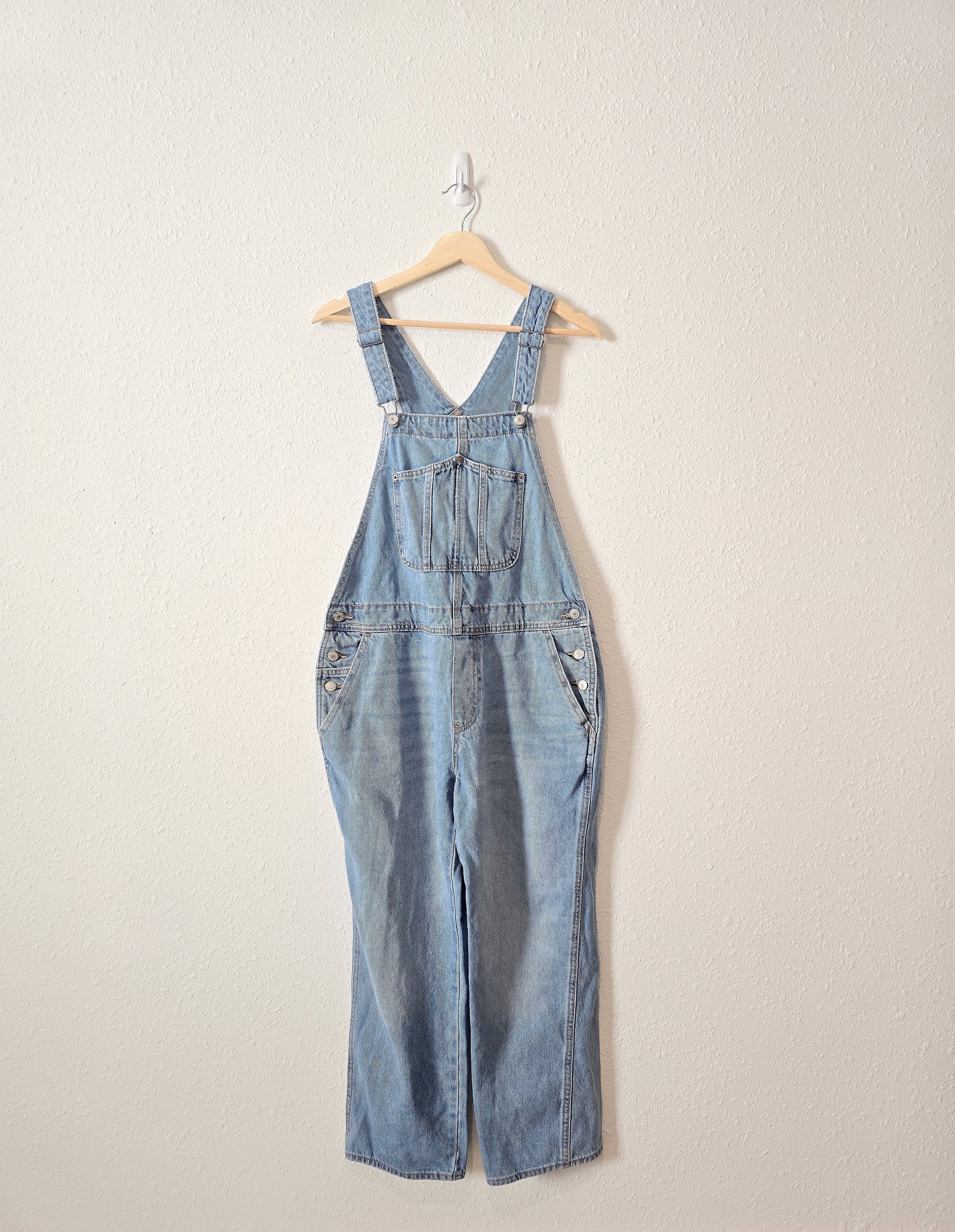 Straight Leg Denim Overalls (10)