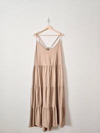 NEW Tan Tiered Midi Dress (3X)