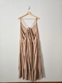 NEW Tan Tiered Midi Dress (3X)