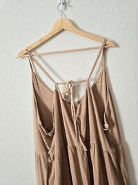 NEW Tan Tiered Midi Dress (3X)