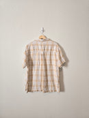 Linen Checkered Button Up (L)