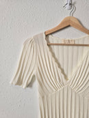 Sezane Cream Cloe Knit Top (S)