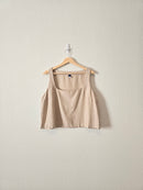 Linen Blend Crop Tank (XL)