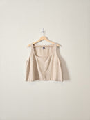 Linen Blend Crop Tank (XL)