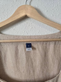 Linen Blend Crop Tank (XL)