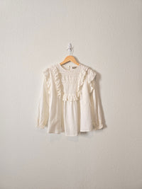 Asos Ivory Ruffle Blouse (6)