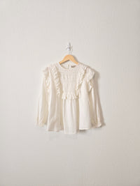 Asos Ivory Ruffle Blouse (6)