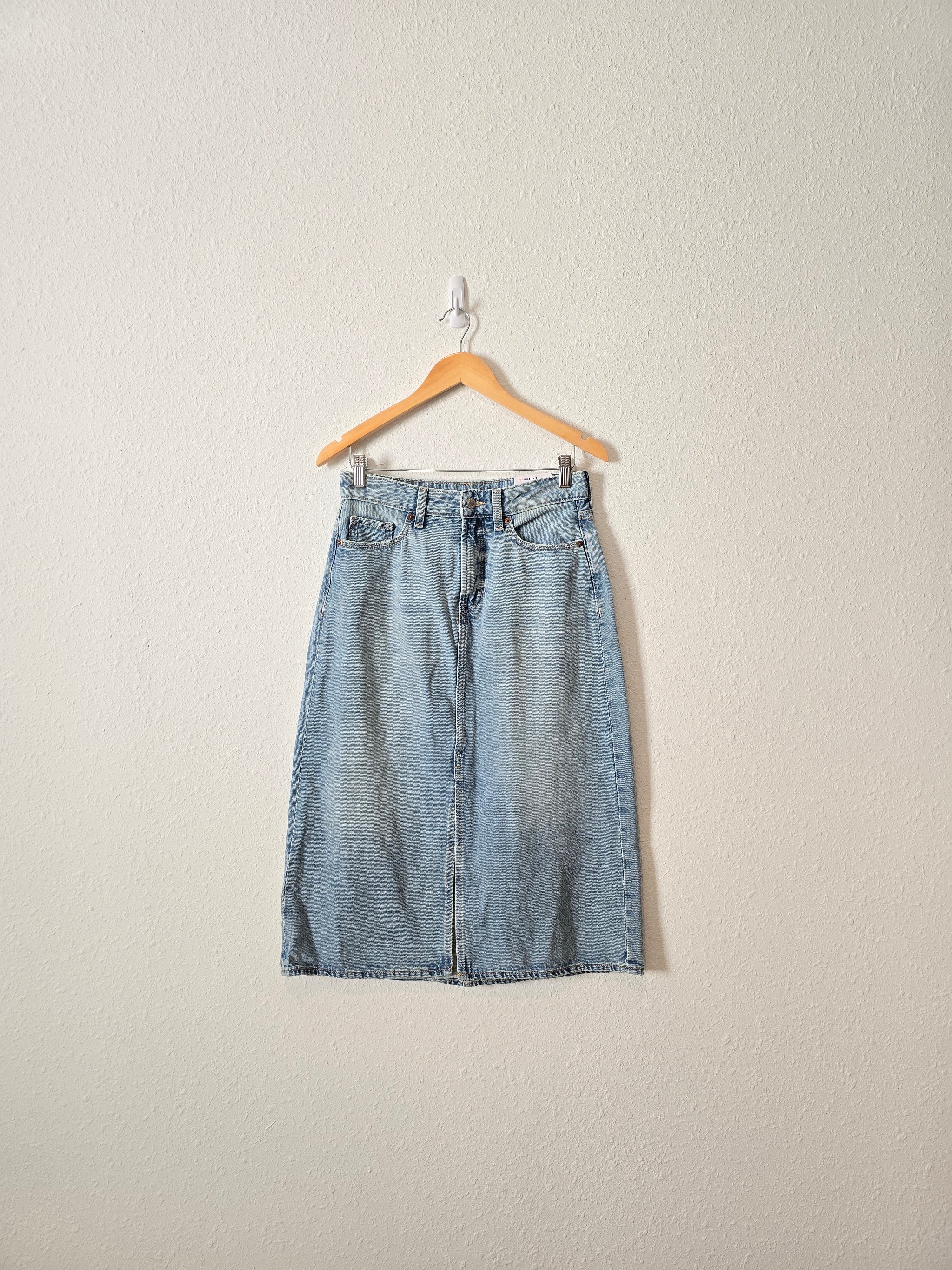 NEW Denim Midi Skirt (6)