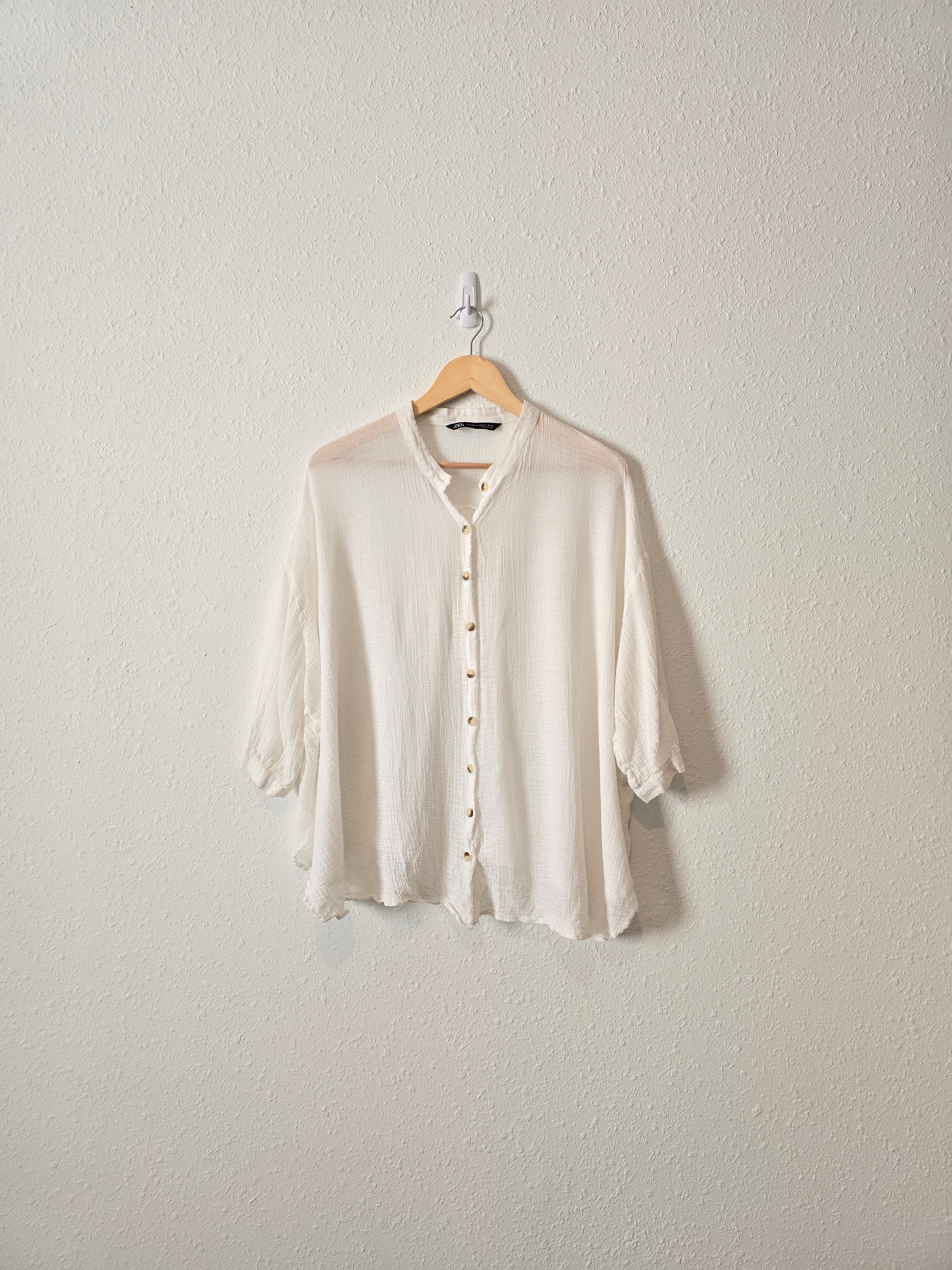 Zara Oversized Button Up (S/M)