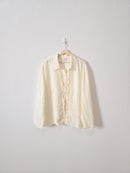 Vintage Cream Linen Button Up (4X)