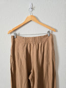 Neutral Linen Blend Pants (M)