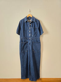 Eloquii Wide Leg Denim Coveralls (16)