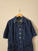 Eloquii Wide Leg Denim Coveralls (16)