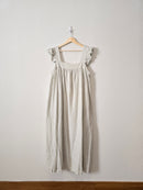 Sage Striped Linen Maxi Dress (XXL)