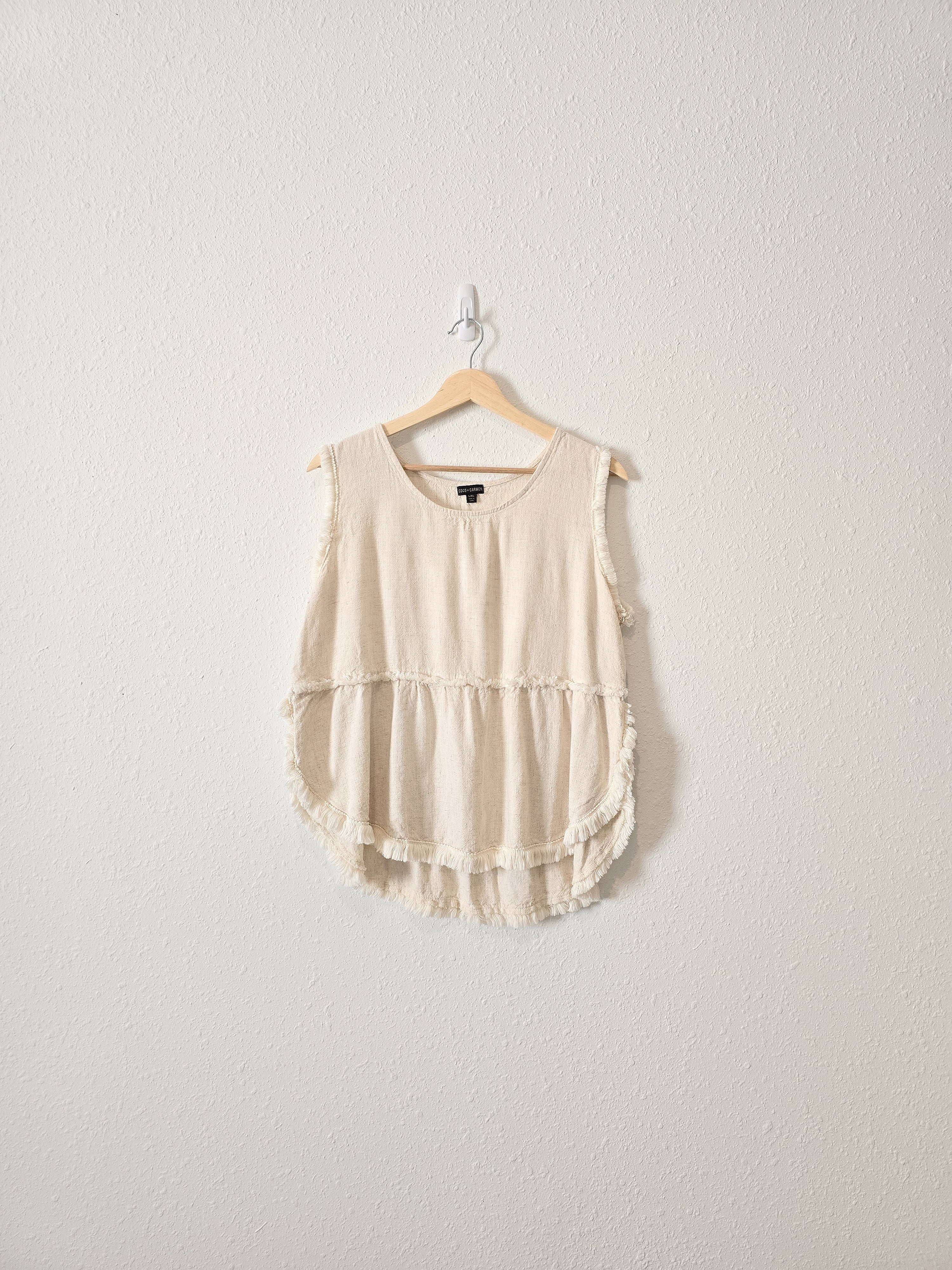 Oat Linen Blend Top (L/XL)