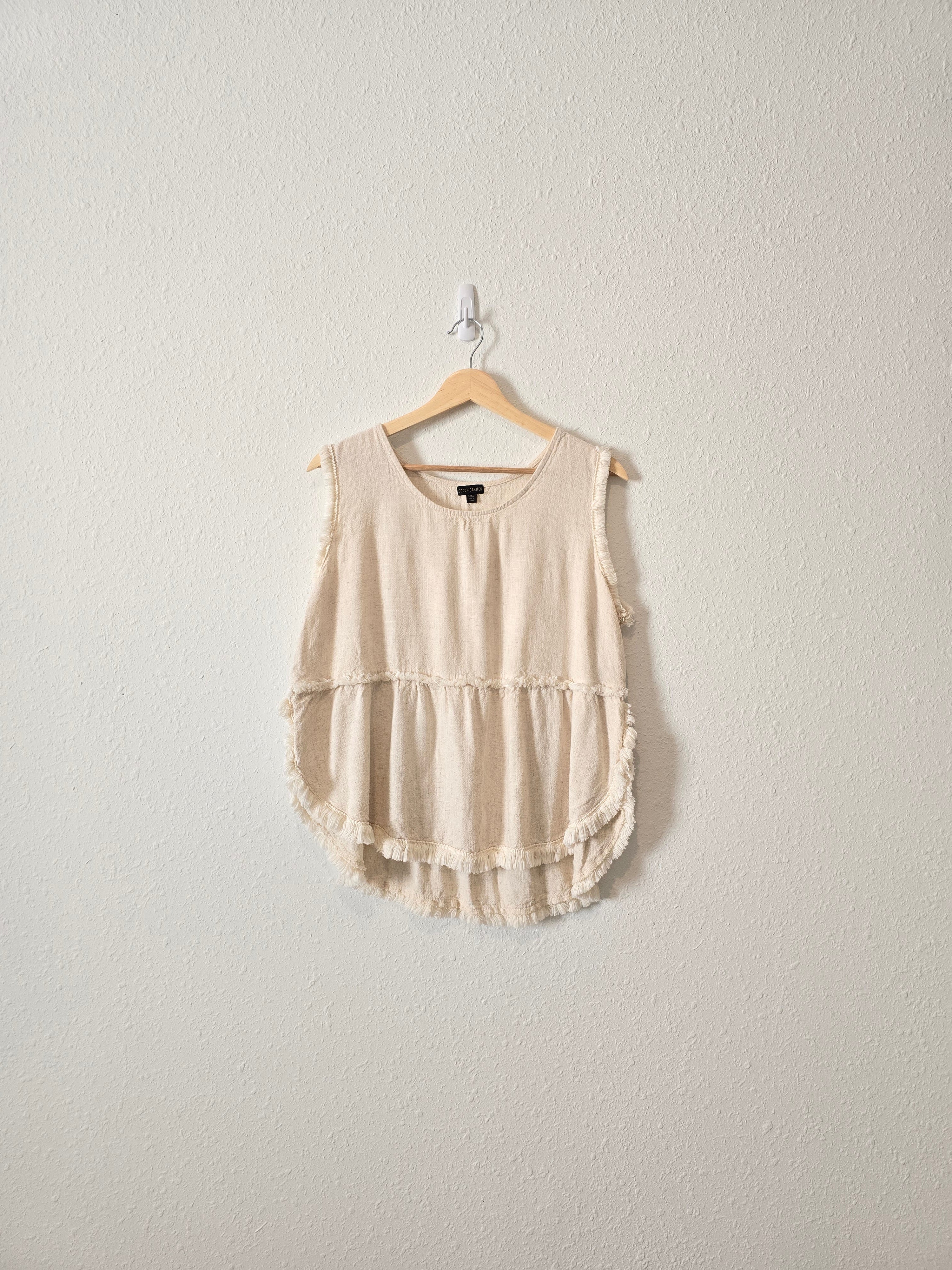 Oat Linen Blend Top (L/XL)