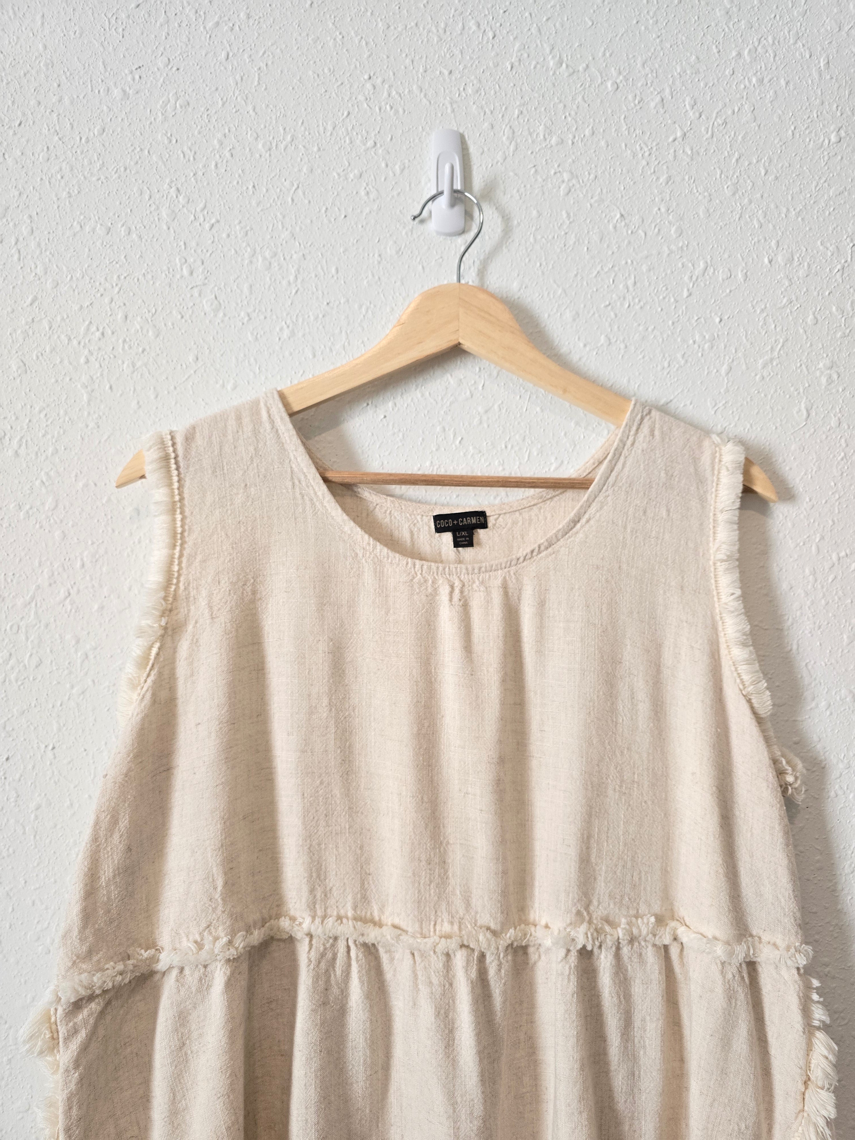 Oat Linen Blend Top (L/XL)