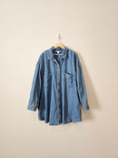 Oversized Button Up Denim Shirt (4X)