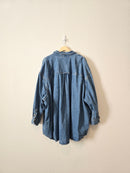 Oversized Button Up Denim Shirt (4X)