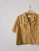 Mustard Boxy Button Up (S)