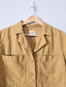 Mustard Boxy Button Up (S)