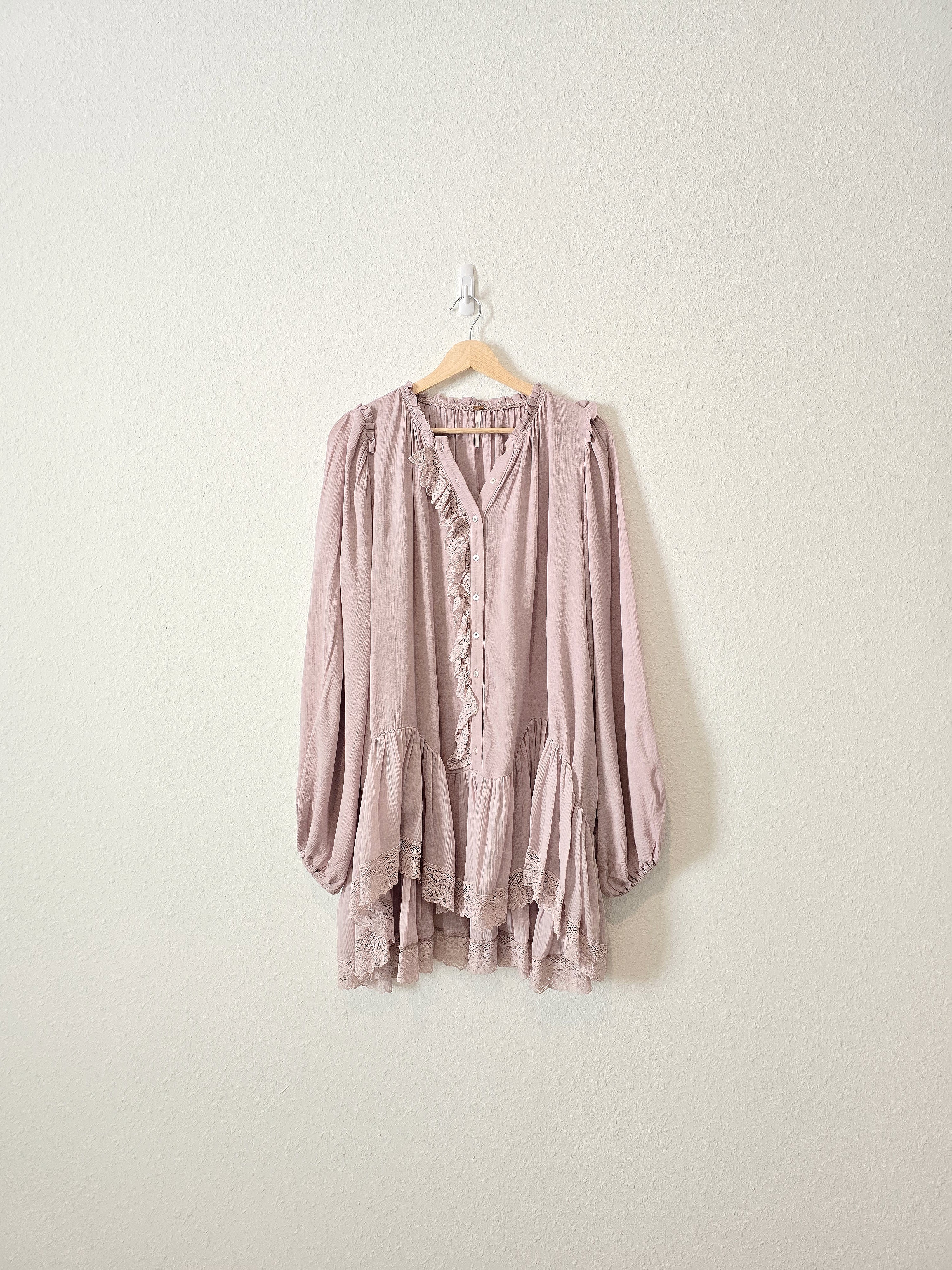 Free People Lavender Lace Tunic (S)