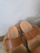 Kensie Brown Slide Sandals (7)