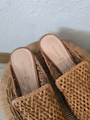 Brown Woven Mules (8)