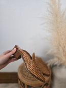 Brown Woven Mules (8)