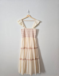 Madewell Cotton Smocked Maxi Dress (M)