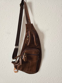 Brown Small Leather Crossbody