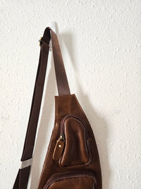 Brown Small Leather Crossbody