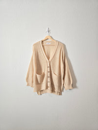 Carly Jean Puff Sleeve Cardigan (S/M)