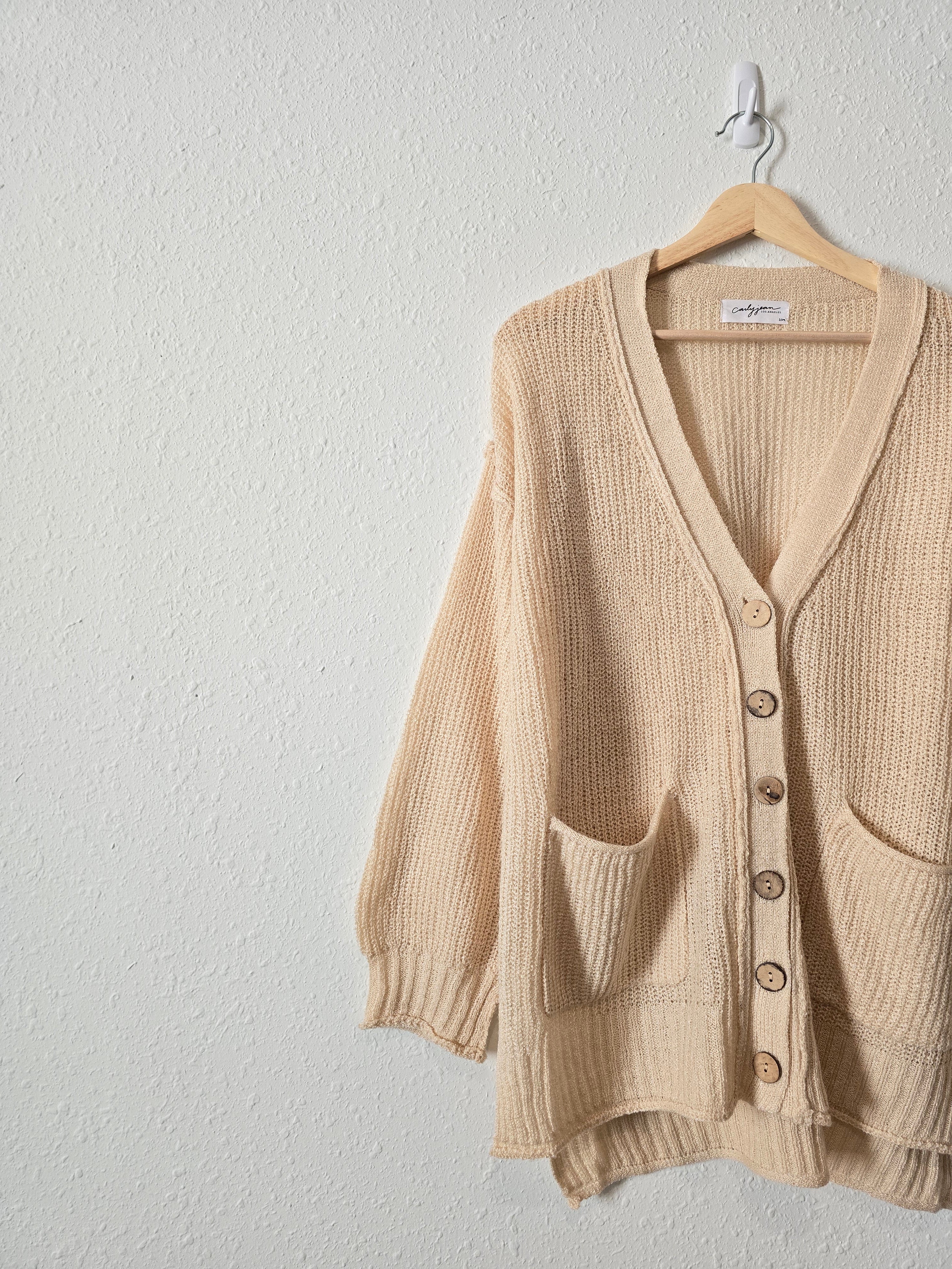 Carly Jean Puff Sleeve Cardigan (S/M)