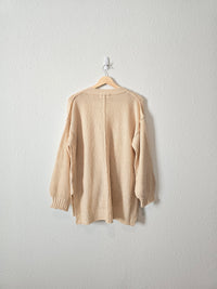 Carly Jean Puff Sleeve Cardigan (S/M)