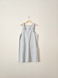 Vintage Cotton Overall Dress (M)