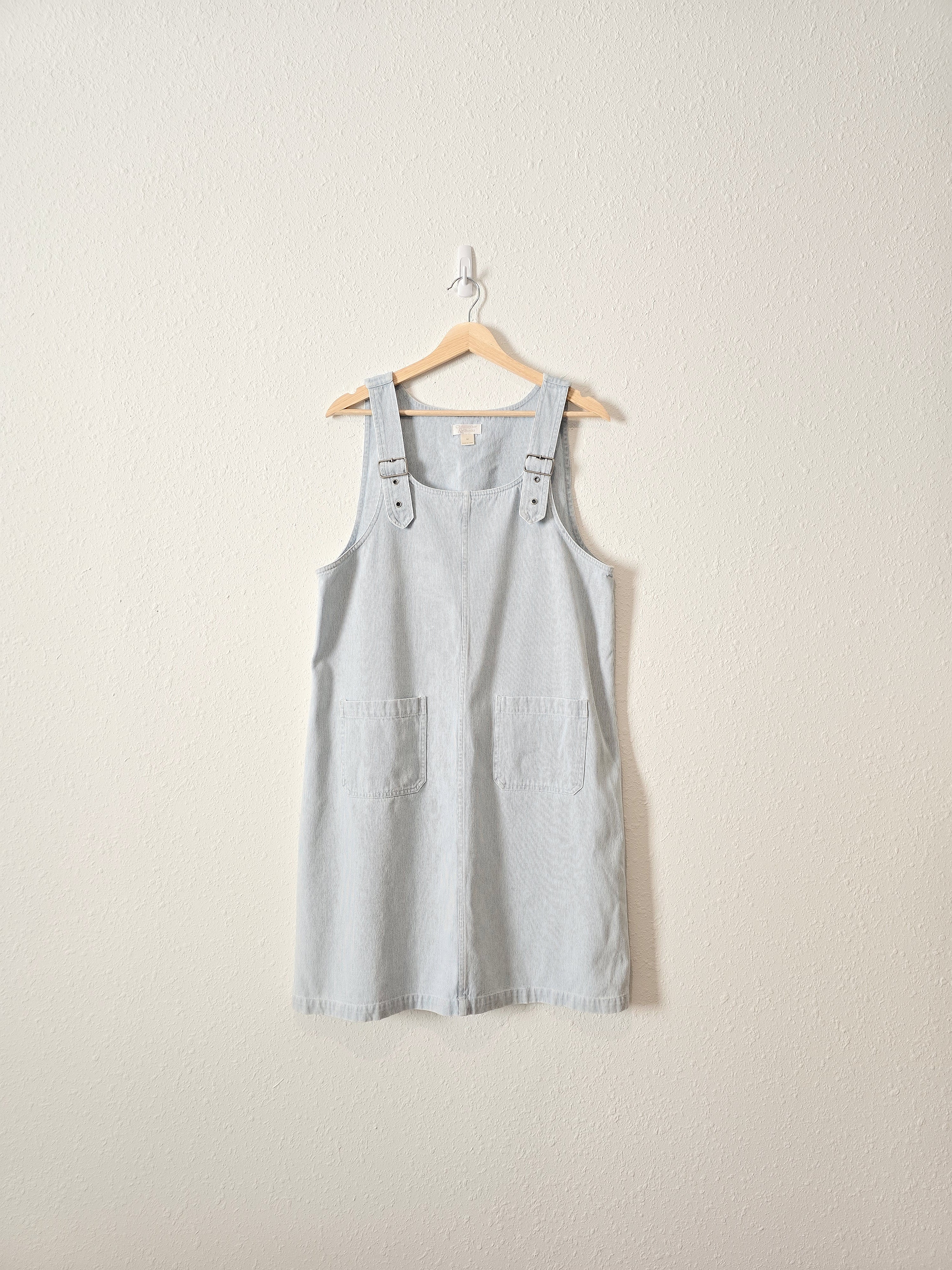 Vintage Cotton Overall Dress (M)