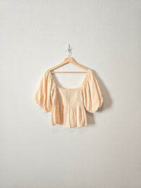 By Together Smocked Babydoll Top (M)