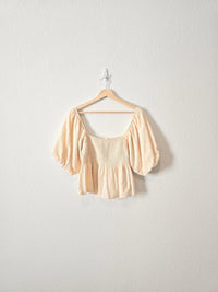 By Together Smocked Babydoll Top (M)