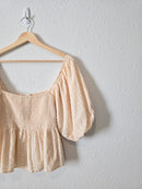 By Together Smocked Babydoll Top (M)