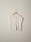 White Cotton Gauze Tee (XS)